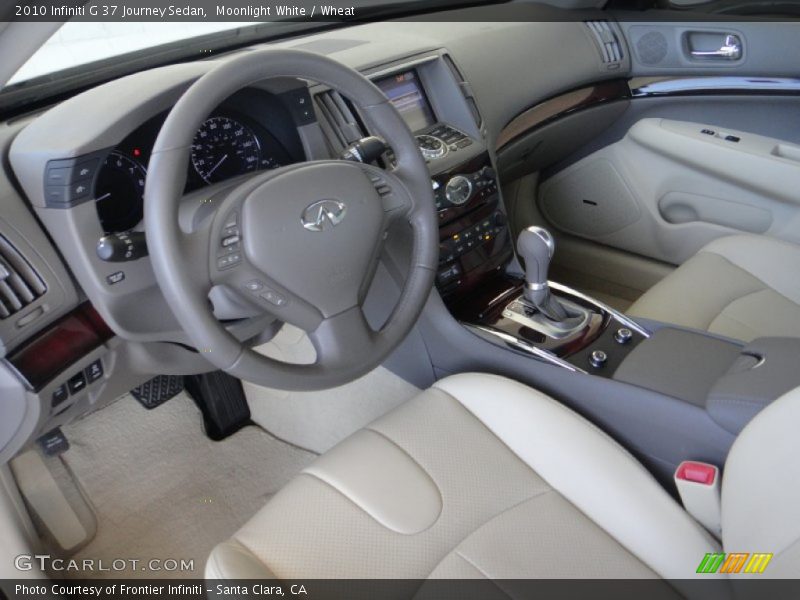 Moonlight White / Wheat 2010 Infiniti G 37 Journey Sedan