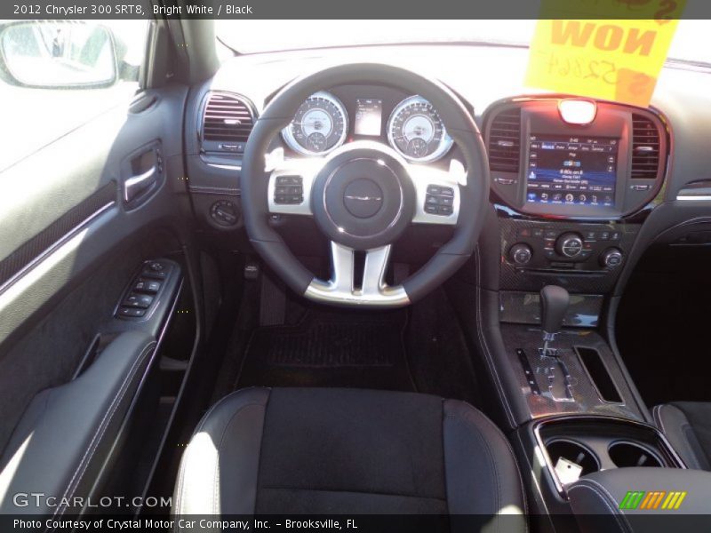 Bright White / Black 2012 Chrysler 300 SRT8