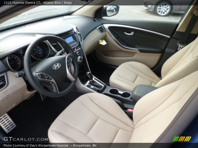 Atlantic Blue / Beige 2013 Hyundai Elantra GT