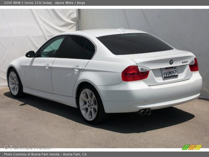 Alpine White / Beige 2006 BMW 3 Series 330i Sedan