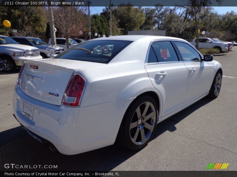 Bright White / Black 2012 Chrysler 300 SRT8