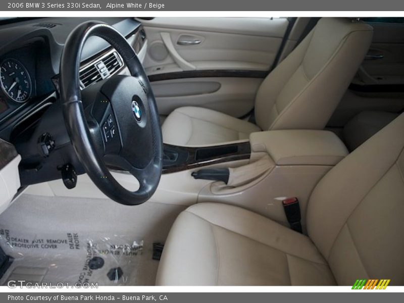 Alpine White / Beige 2006 BMW 3 Series 330i Sedan