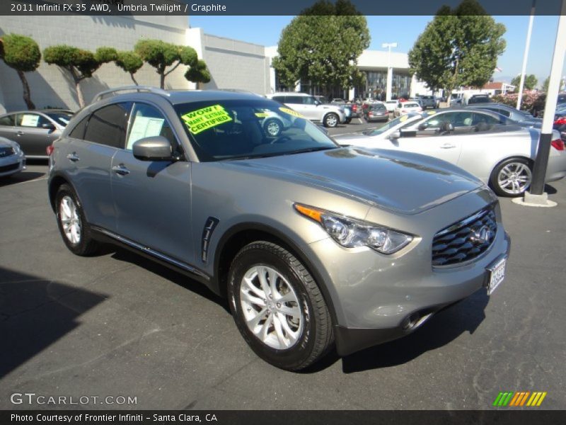 Umbria Twilight / Graphite 2011 Infiniti FX 35 AWD