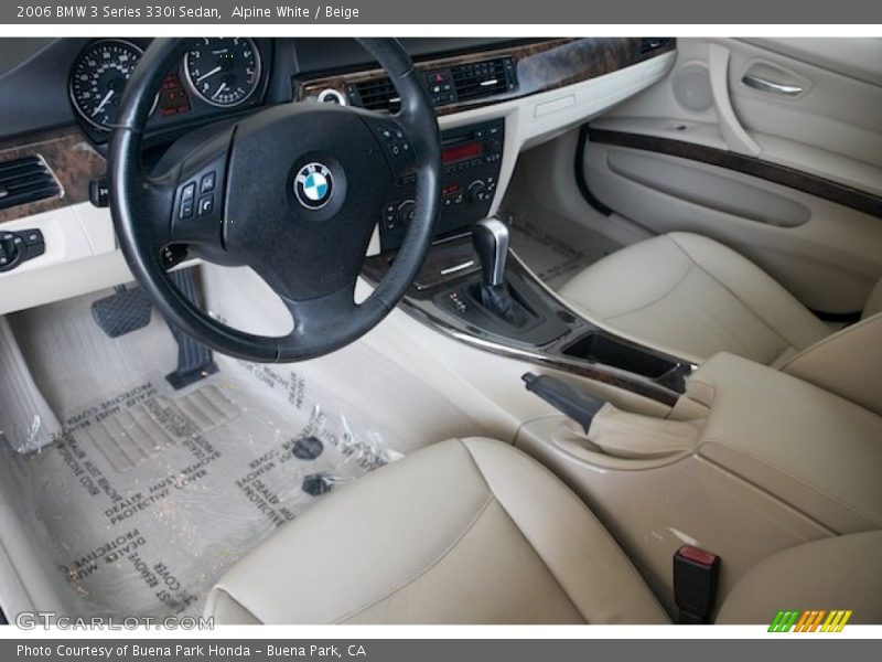 Alpine White / Beige 2006 BMW 3 Series 330i Sedan