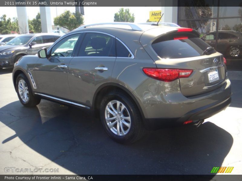 Umbria Twilight / Graphite 2011 Infiniti FX 35 AWD