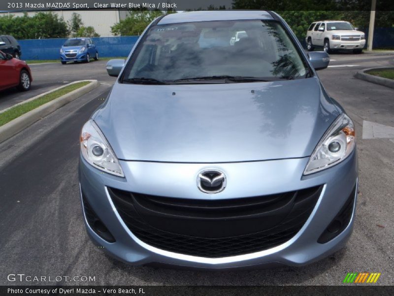 Clear Water Blue Mica / Black 2013 Mazda MAZDA5 Sport