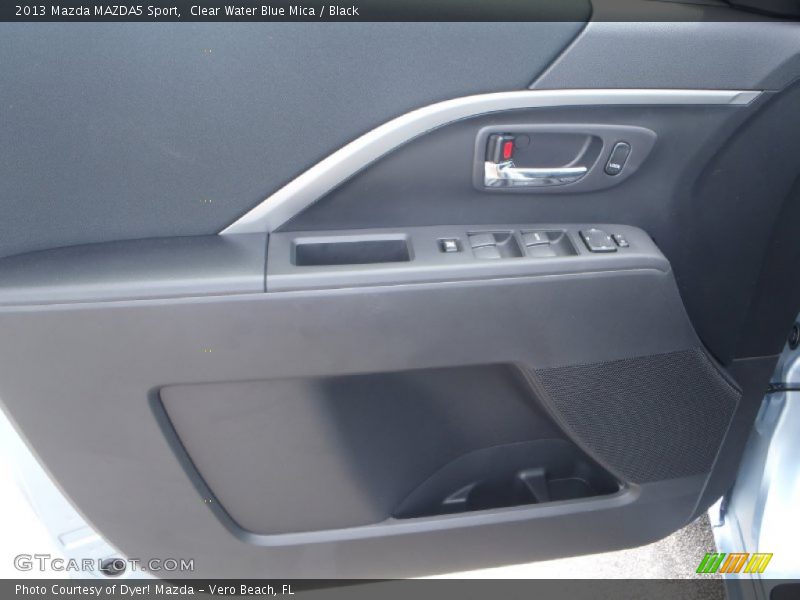 Clear Water Blue Mica / Black 2013 Mazda MAZDA5 Sport