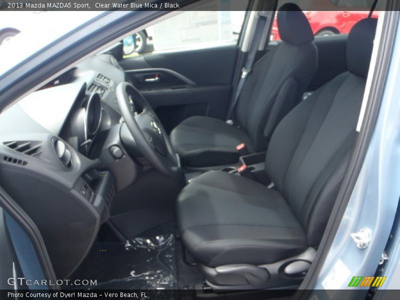 Clear Water Blue Mica / Black 2013 Mazda MAZDA5 Sport