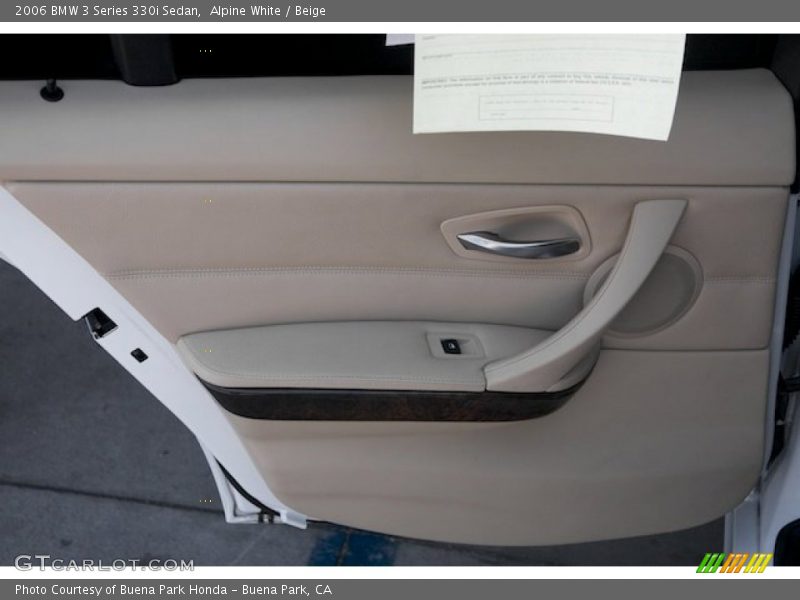 Alpine White / Beige 2006 BMW 3 Series 330i Sedan