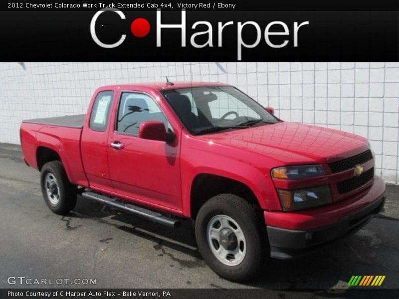 Victory Red / Ebony 2012 Chevrolet Colorado Work Truck Extended Cab 4x4