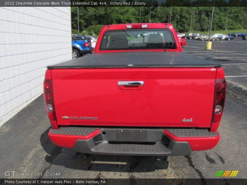 Victory Red / Ebony 2012 Chevrolet Colorado Work Truck Extended Cab 4x4