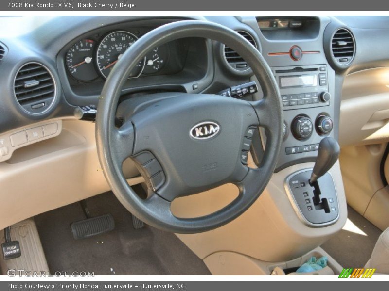 Black Cherry / Beige 2008 Kia Rondo LX V6