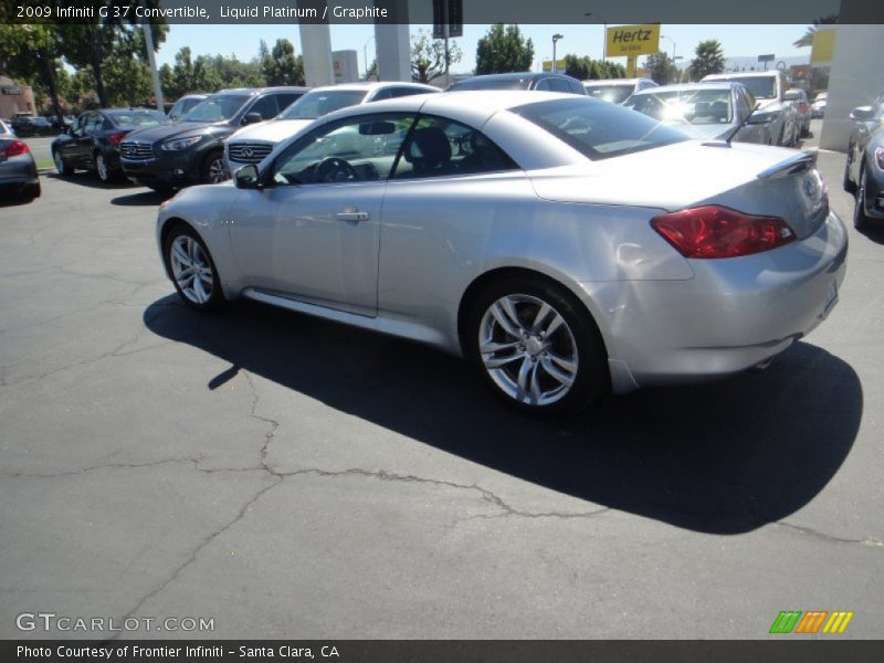 Liquid Platinum / Graphite 2009 Infiniti G 37 Convertible