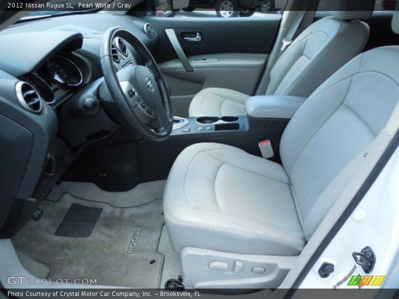 Pearl White / Gray 2012 Nissan Rogue SL