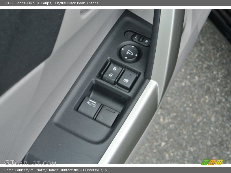 Crystal Black Pearl / Stone 2012 Honda Civic LX Coupe