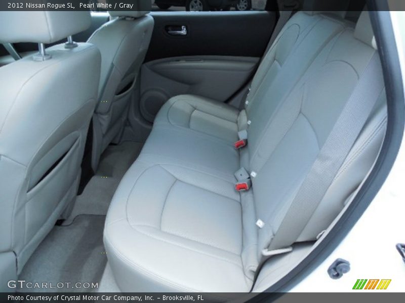 Pearl White / Gray 2012 Nissan Rogue SL