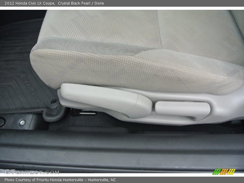 Crystal Black Pearl / Stone 2012 Honda Civic LX Coupe