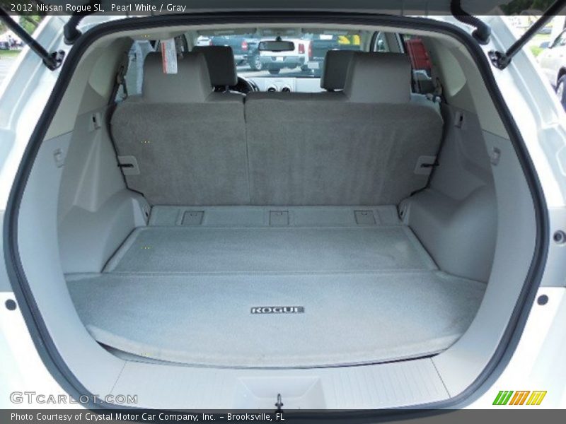 Pearl White / Gray 2012 Nissan Rogue SL