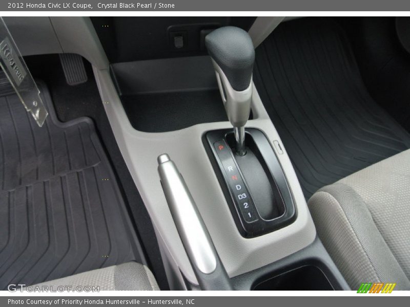 Crystal Black Pearl / Stone 2012 Honda Civic LX Coupe