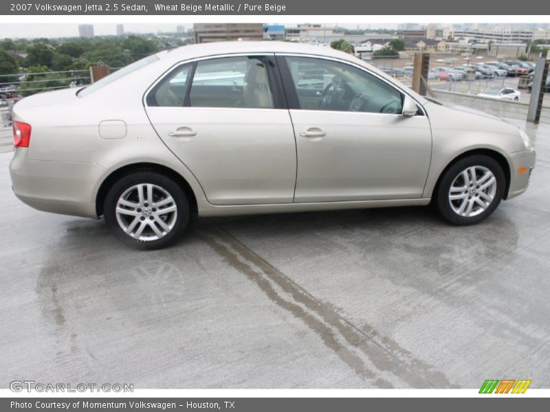 Wheat Beige Metallic / Pure Beige 2007 Volkswagen Jetta 2.5 Sedan