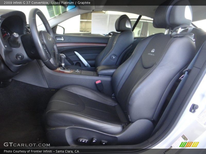 Liquid Platinum / Graphite 2009 Infiniti G 37 Convertible