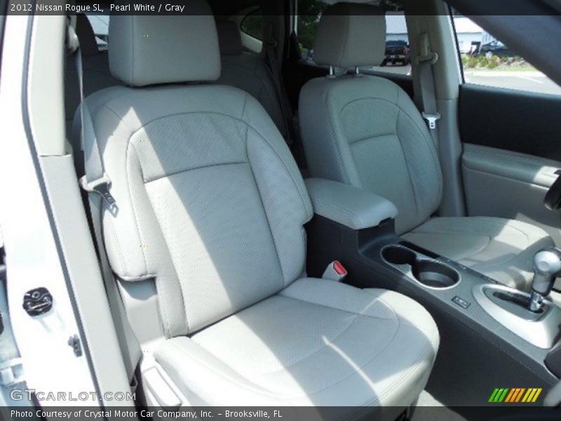 Pearl White / Gray 2012 Nissan Rogue SL