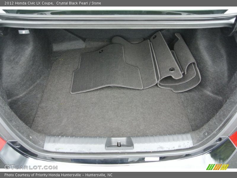 Crystal Black Pearl / Stone 2012 Honda Civic LX Coupe