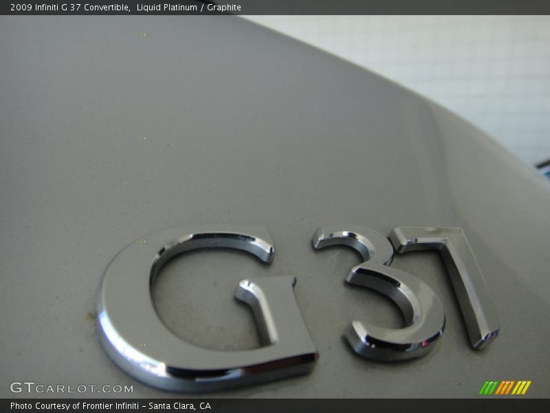 Liquid Platinum / Graphite 2009 Infiniti G 37 Convertible
