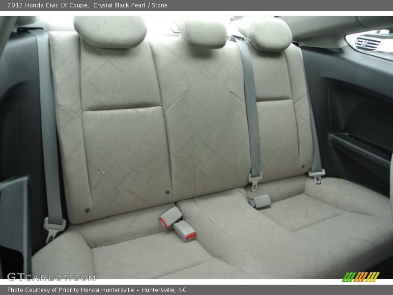 Crystal Black Pearl / Stone 2012 Honda Civic LX Coupe