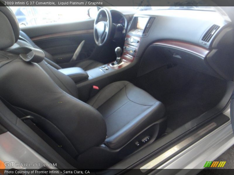 Liquid Platinum / Graphite 2009 Infiniti G 37 Convertible