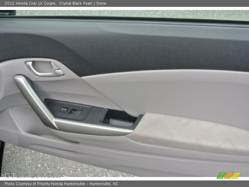 Crystal Black Pearl / Stone 2012 Honda Civic LX Coupe