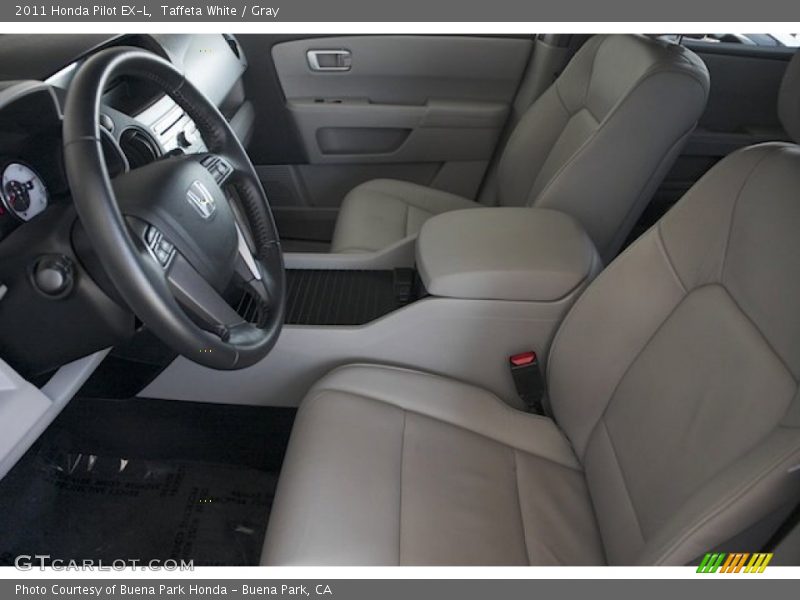 Taffeta White / Gray 2011 Honda Pilot EX-L
