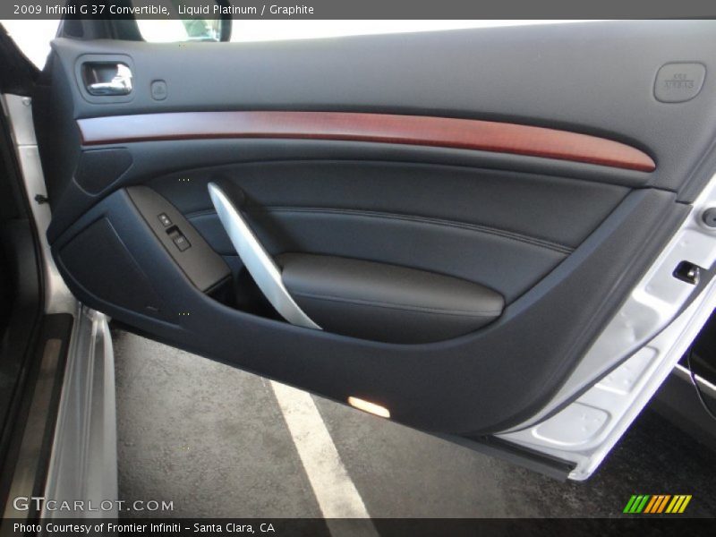 Liquid Platinum / Graphite 2009 Infiniti G 37 Convertible