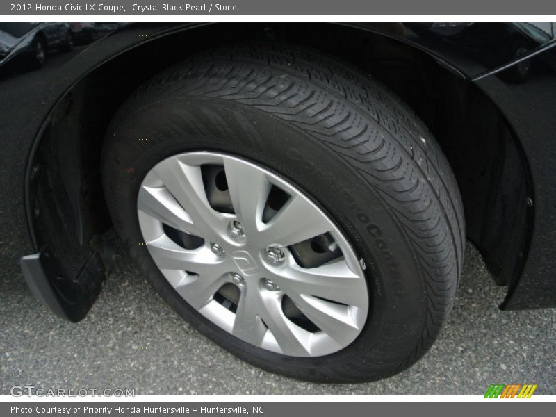 Crystal Black Pearl / Stone 2012 Honda Civic LX Coupe
