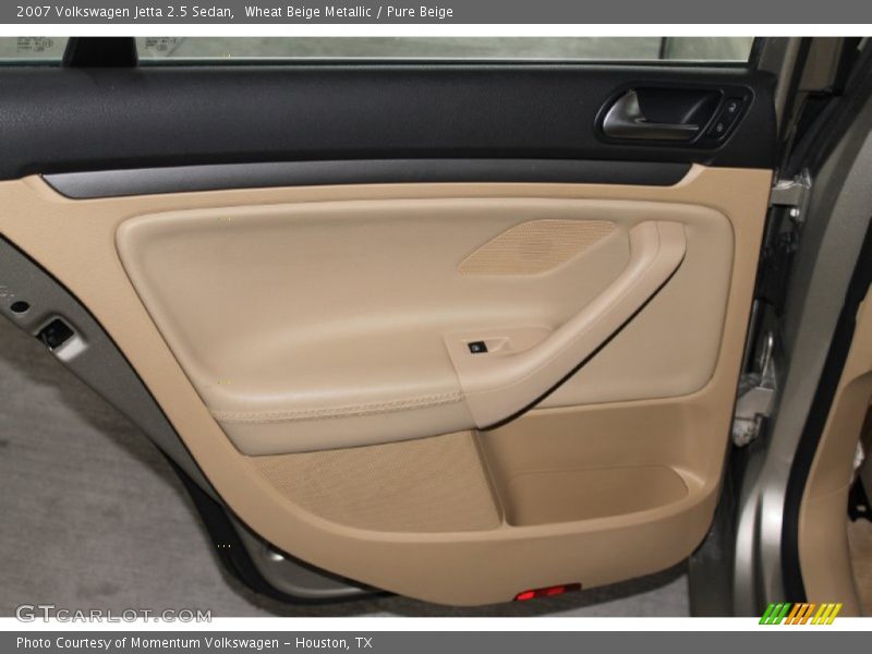Wheat Beige Metallic / Pure Beige 2007 Volkswagen Jetta 2.5 Sedan