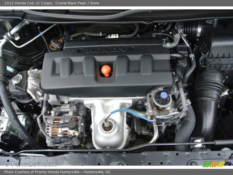 Crystal Black Pearl / Stone 2012 Honda Civic LX Coupe