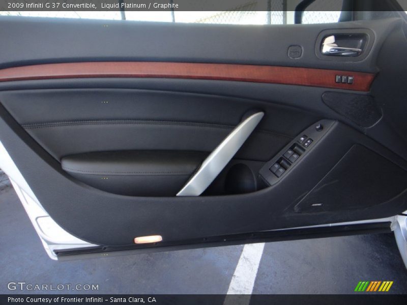 Liquid Platinum / Graphite 2009 Infiniti G 37 Convertible