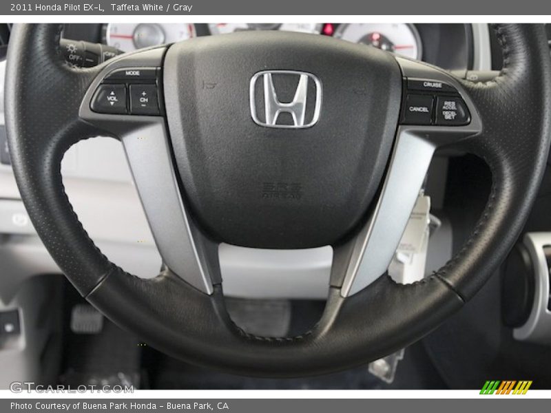 Taffeta White / Gray 2011 Honda Pilot EX-L