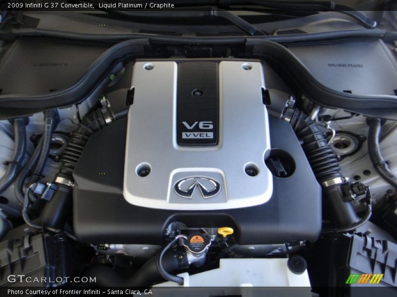 Liquid Platinum / Graphite 2009 Infiniti G 37 Convertible