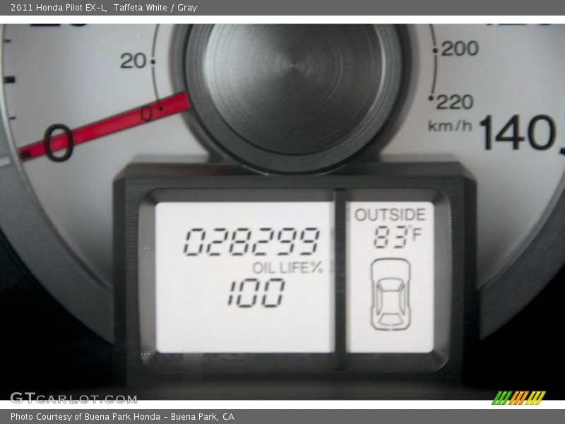Taffeta White / Gray 2011 Honda Pilot EX-L