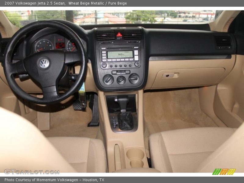 Wheat Beige Metallic / Pure Beige 2007 Volkswagen Jetta 2.5 Sedan