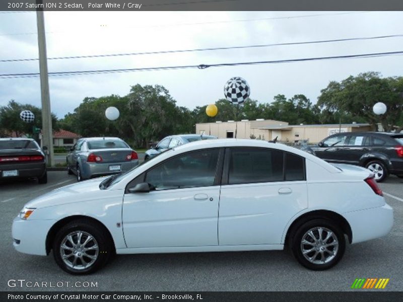 Polar White / Gray 2007 Saturn ION 2 Sedan