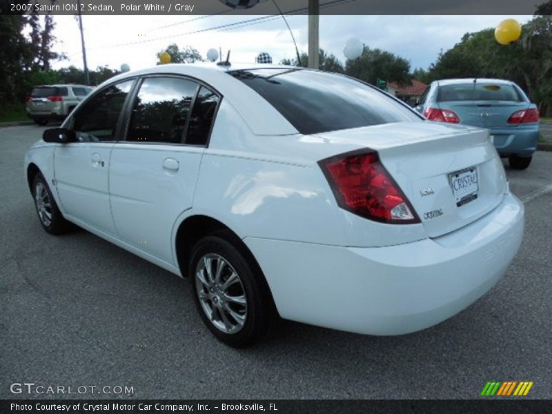 Polar White / Gray 2007 Saturn ION 2 Sedan