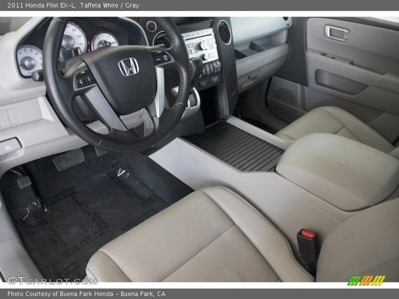 Taffeta White / Gray 2011 Honda Pilot EX-L