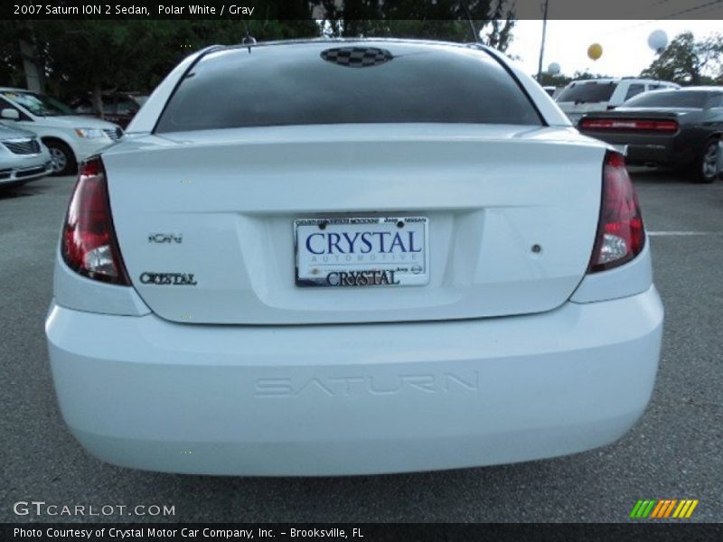 Polar White / Gray 2007 Saturn ION 2 Sedan