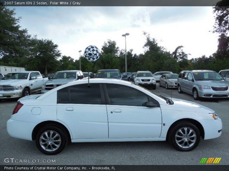 Polar White / Gray 2007 Saturn ION 2 Sedan