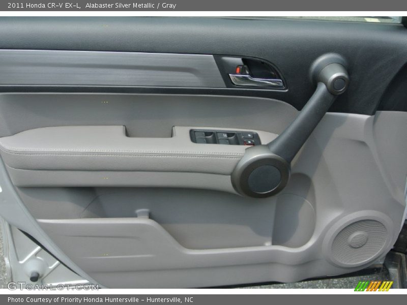 Alabaster Silver Metallic / Gray 2011 Honda CR-V EX-L