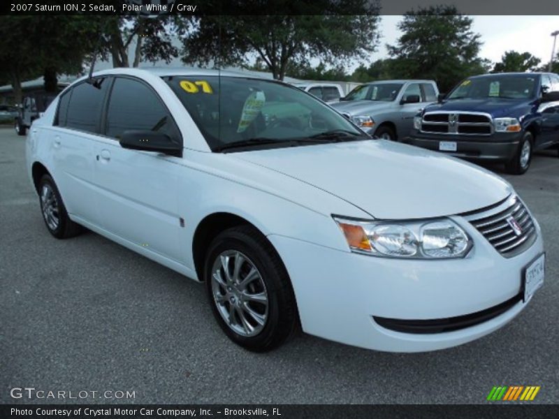 Polar White / Gray 2007 Saturn ION 2 Sedan