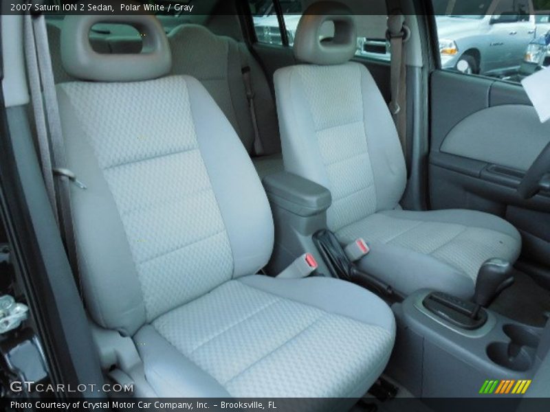 Polar White / Gray 2007 Saturn ION 2 Sedan