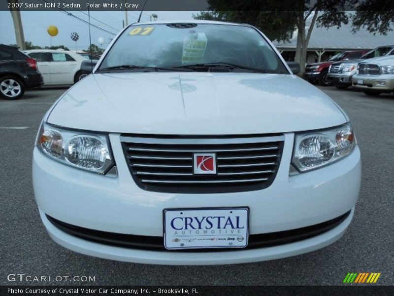 Polar White / Gray 2007 Saturn ION 2 Sedan
